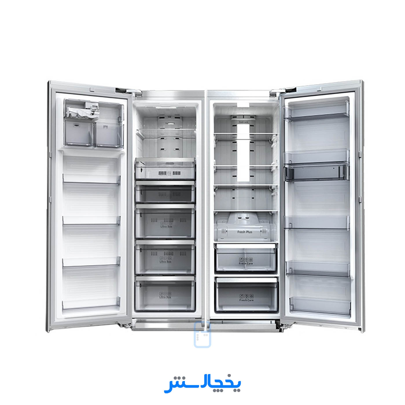 یخچال فریزر دوقلو دوو مدل Shilla شیلا SRFi-21SS استیل