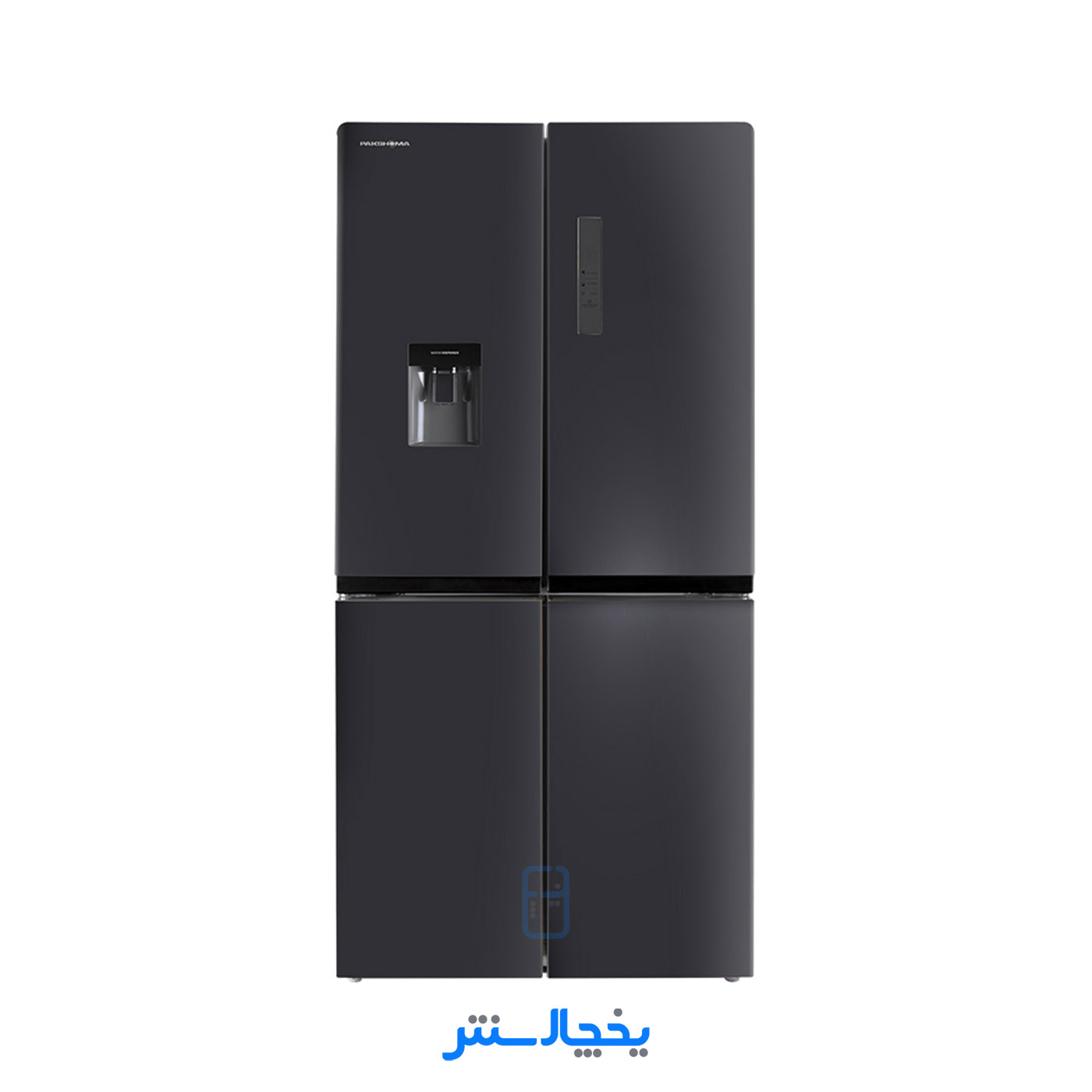 یخچال فریزر ساید بای ساید چهار درب پاکشوما مدل RDP530iX (N6) اینوکس (کابین ساده و درب مات)