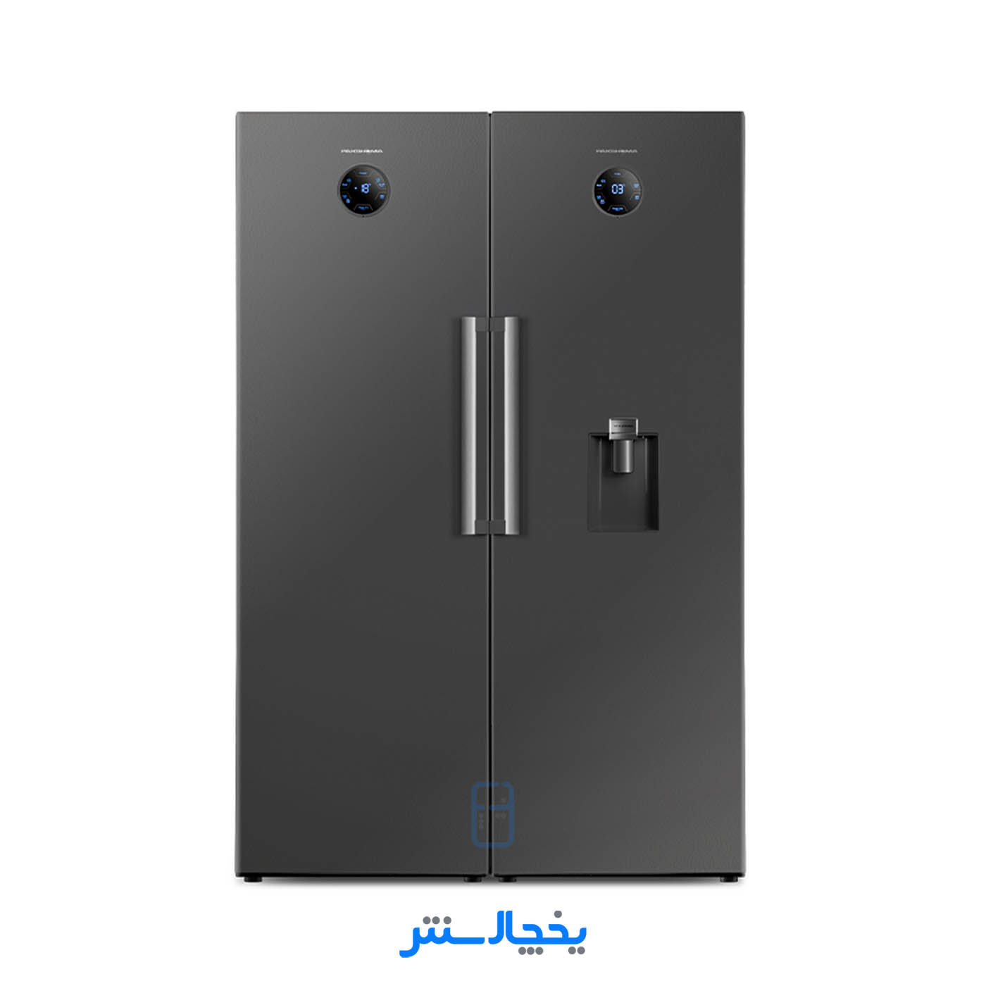 یخچال فریزر دوقلو پاکشوما مدل RTRA-RTFA900iX (E6) اینوکس (کابین امباس و درب مات)