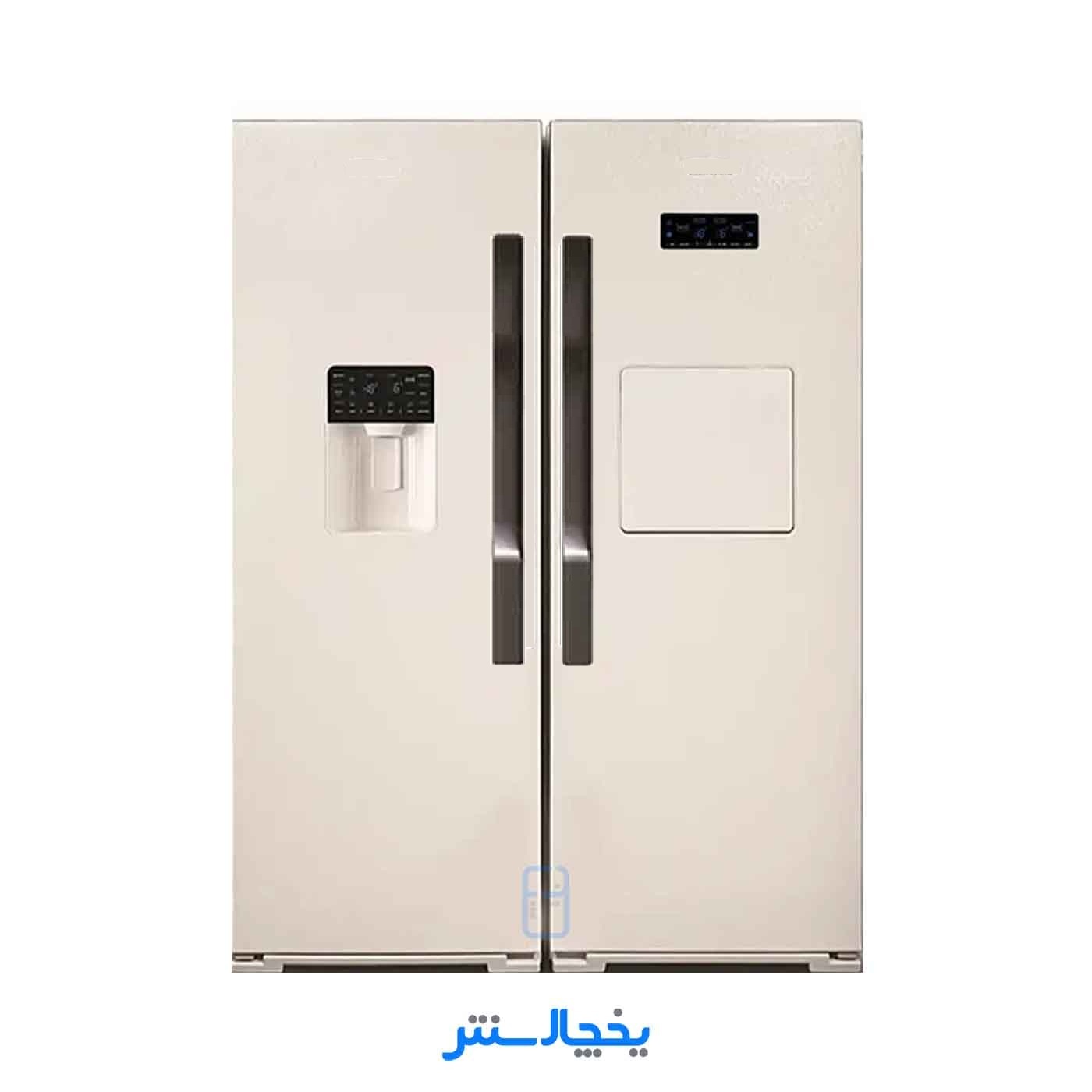 یخچال فریزر دوقلو پلادیوم مدل یونیک PD23 سفید چرم