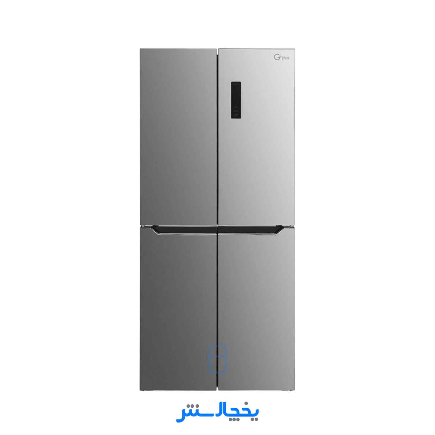 یخچال فریزر ساید بای ساید چهار درب جی پلاس مدل GSS-P9210S نقره ای