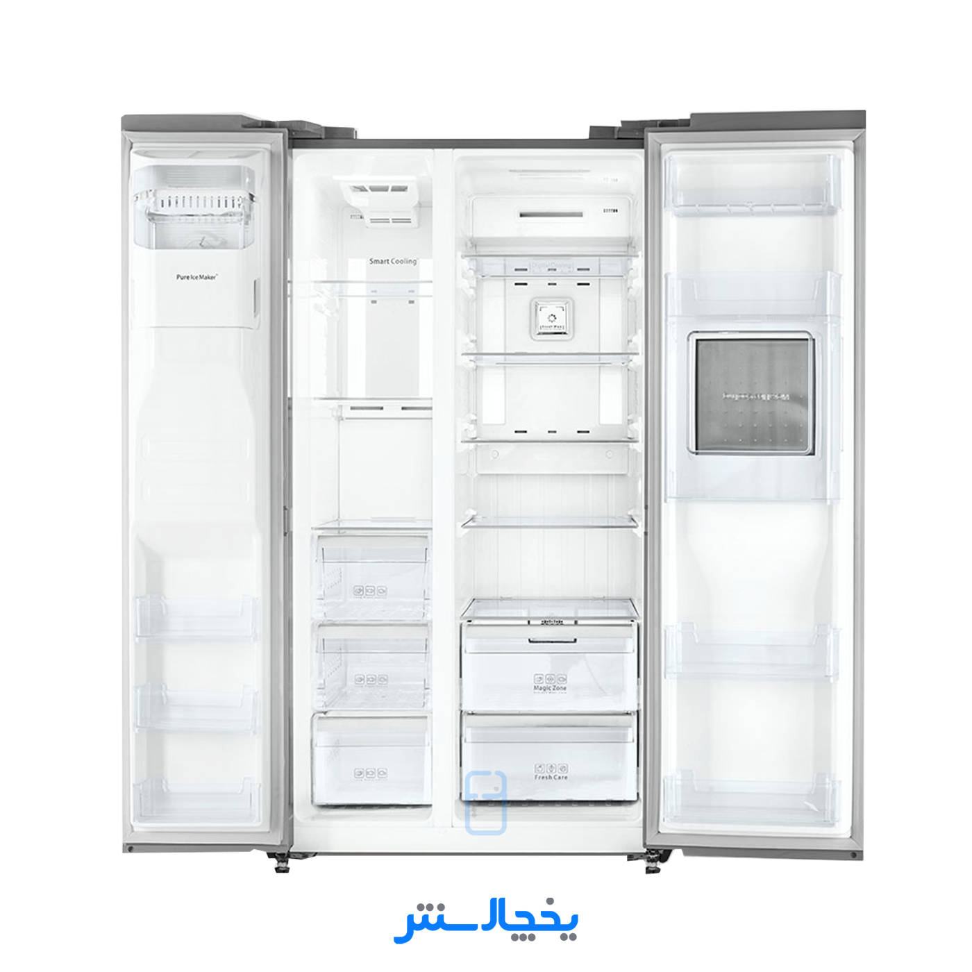 یخچال فریزر ساید بای ساید دوو مدل Sinsun سینسان دو درب SXi20-11W سفید متالیک