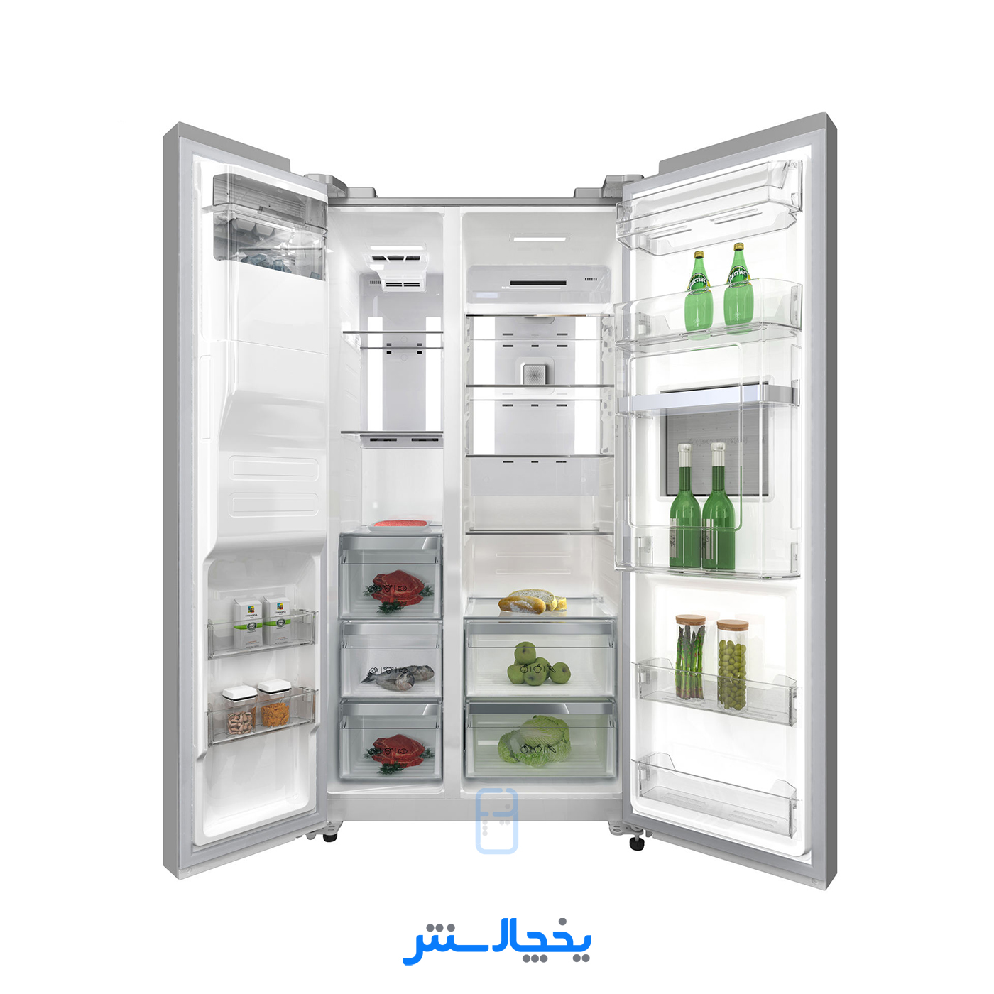 یخچال فریزر ساید بای ساید دوو مدل پارامو SXi15-11GW سفید براق