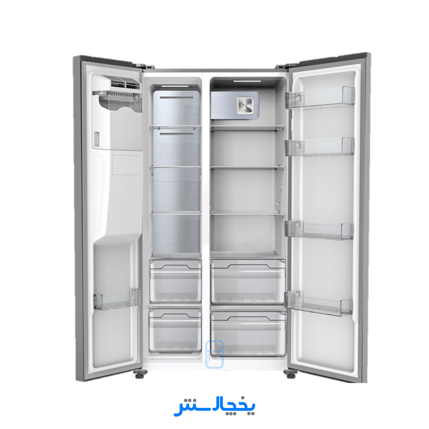 یخچال فریزر ساید بای ساید ایکس ویژن مدل HS550-Wi سفید