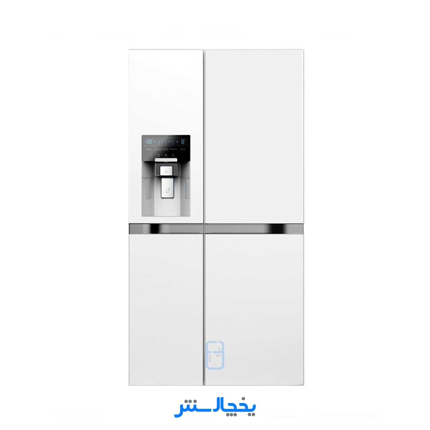 یخچال فریزر ساید بای ساید دوو مدل Sinsun NH سینسان دو درب SXi20-20W سفید متالیک