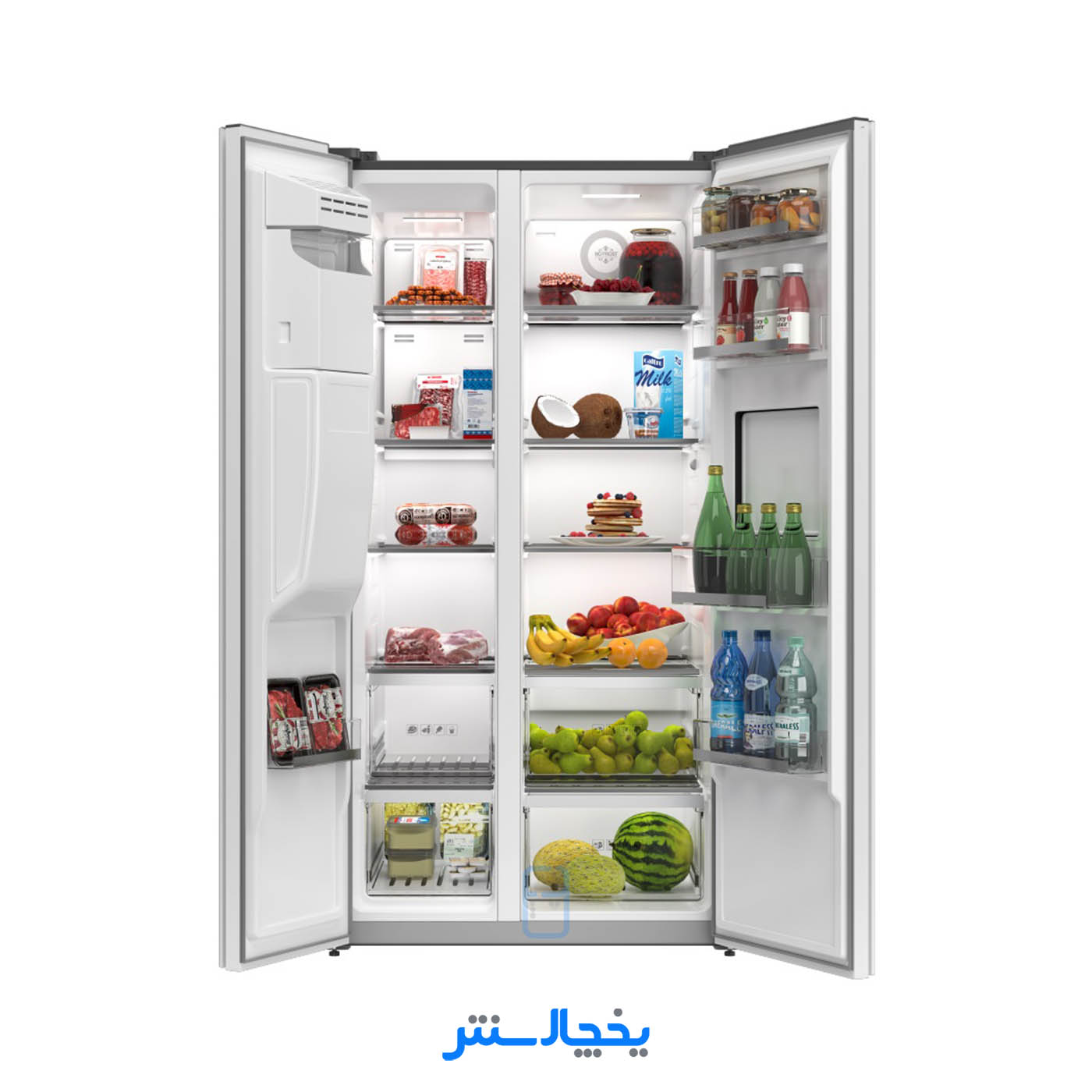یخچال فریزر ساید بای ساید جی پلاس مدل Lambert لمبرت GSS-P7921S نقره ای