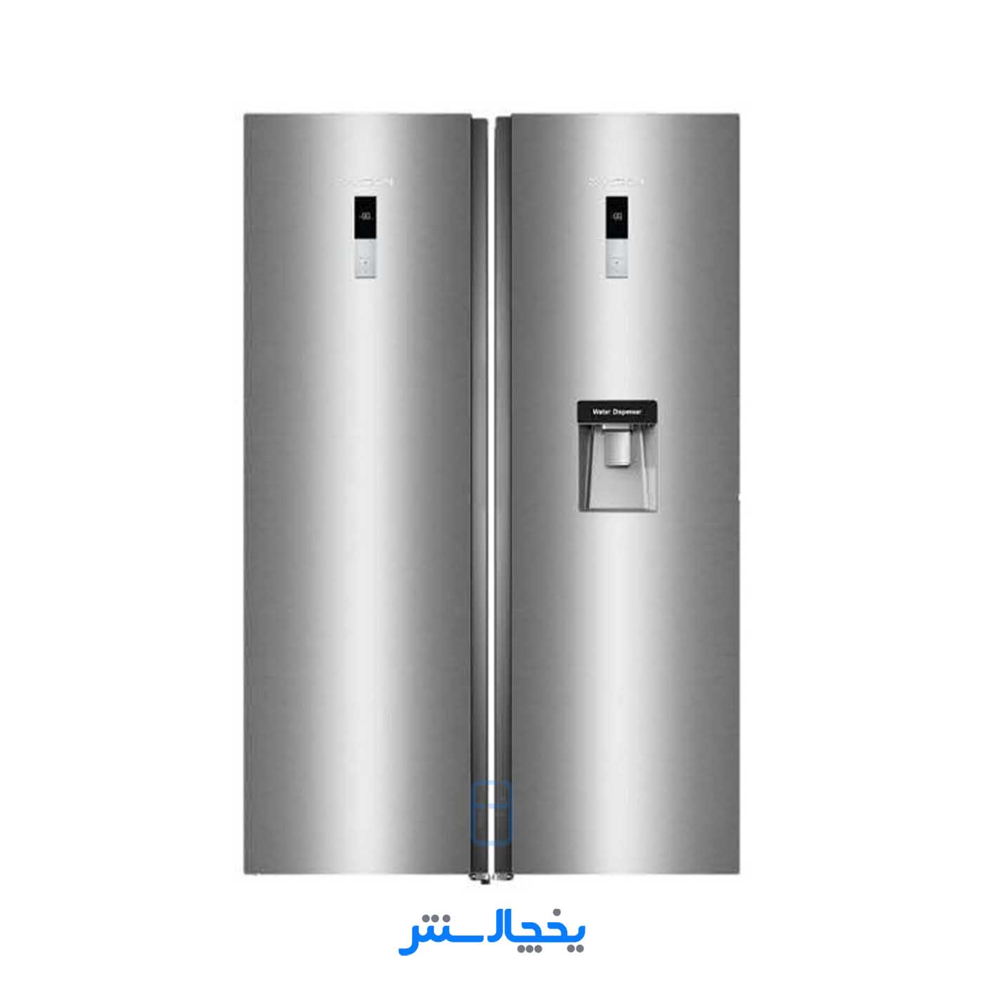 یخچال فریزر دوقلو ایکس ویژن مدل KTRF630-S استیل