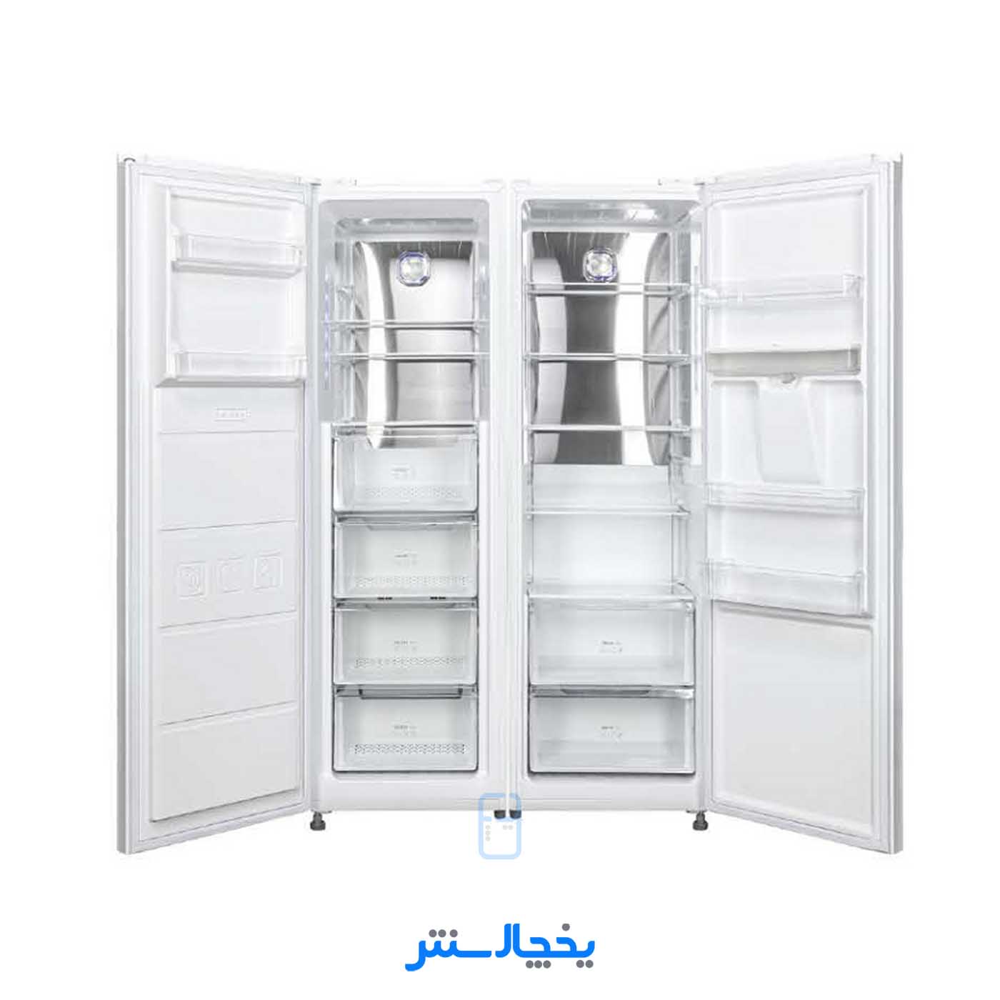 یخچال فریزر دوقلو ایکس ویژن مدل KTRF630-S استیل
