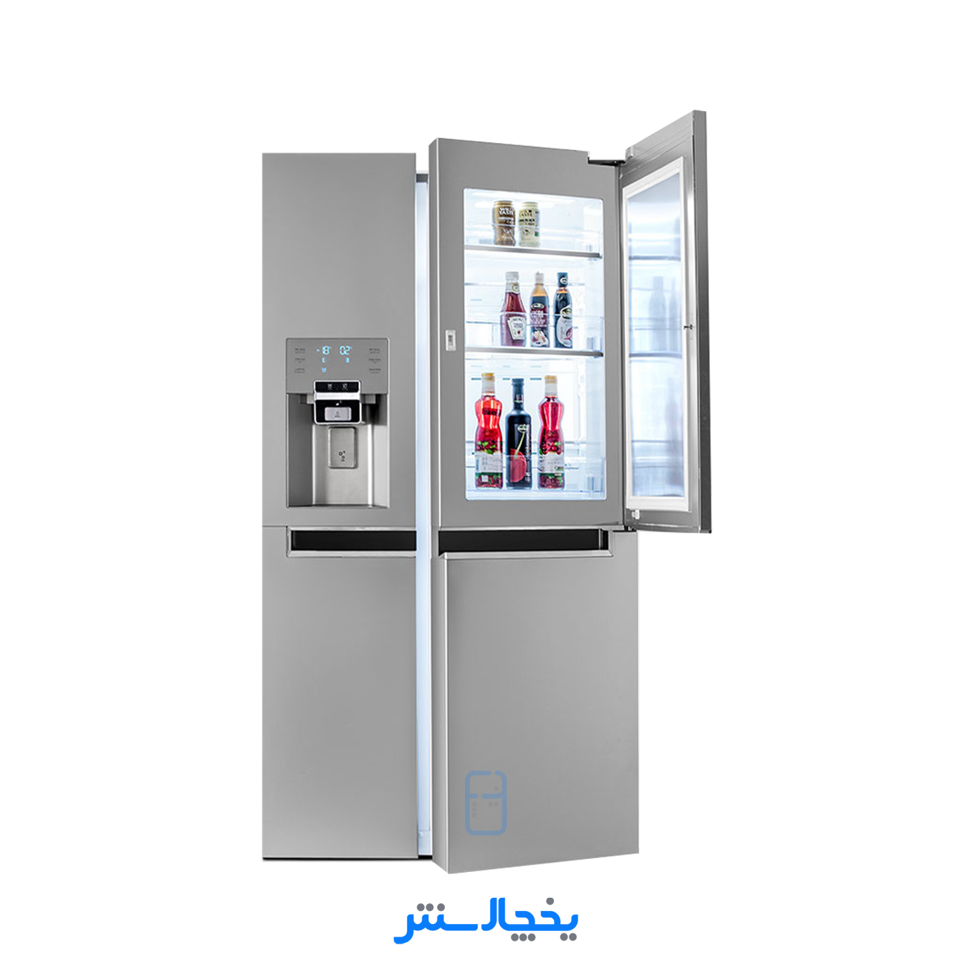 یخچال فریزر ساید بای ساید دوو مدل Sinsun سینسان سه درب ARSXi30-10S استیل