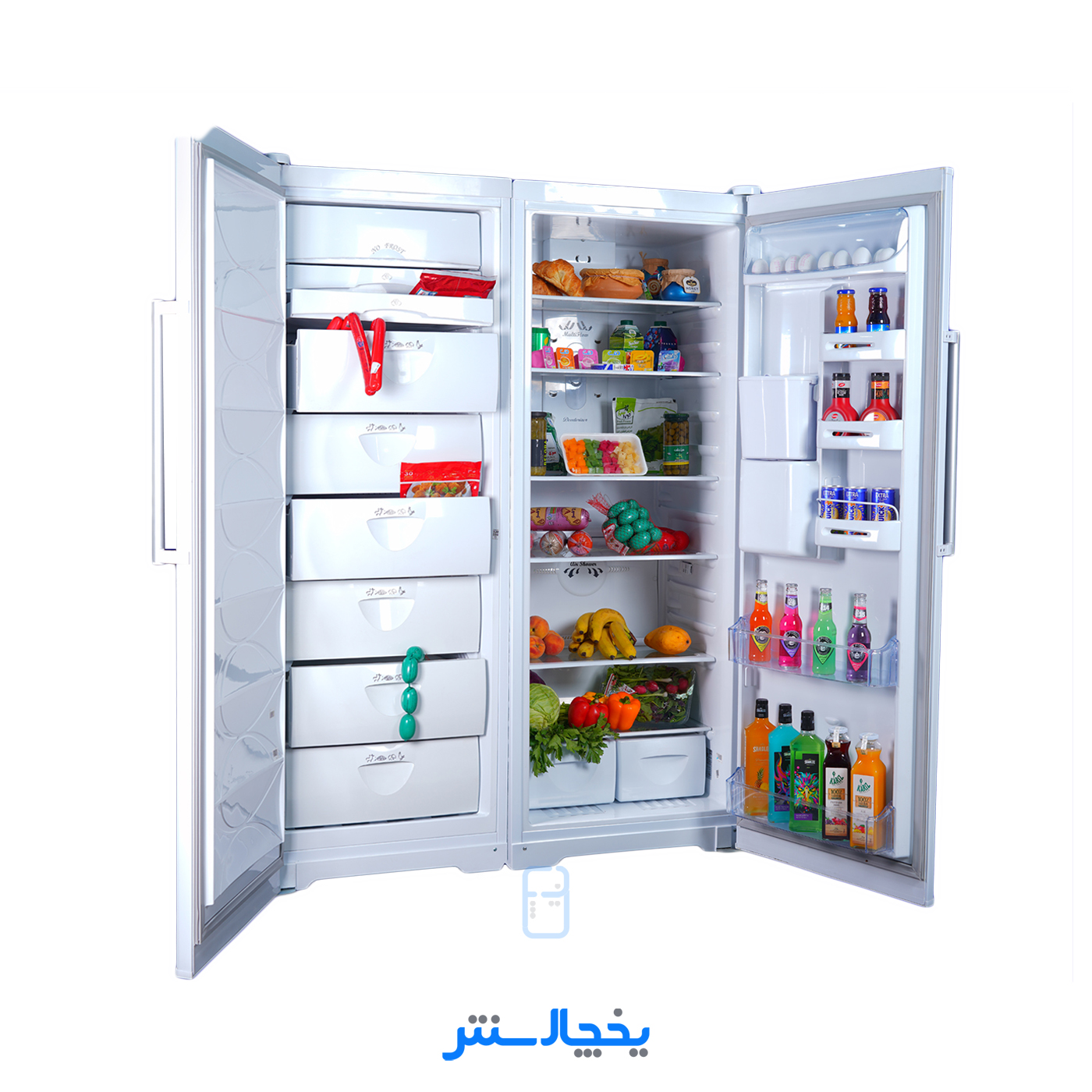 یخچال فریزر دوقلو پارس مدل آوین سفید