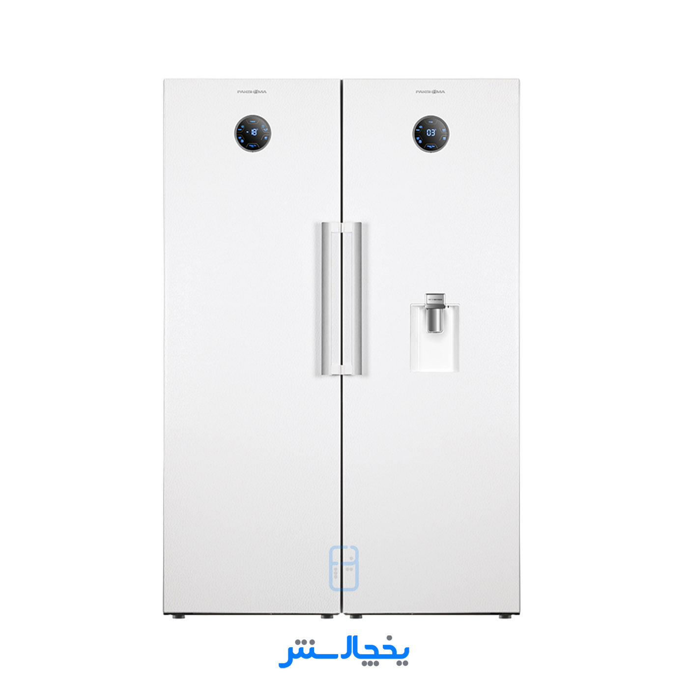 یخچال فریزر دوقلو پاکشوما مدل RTRA-RTFA900W (E2) سفید (کابین امباس و درب متالیک)