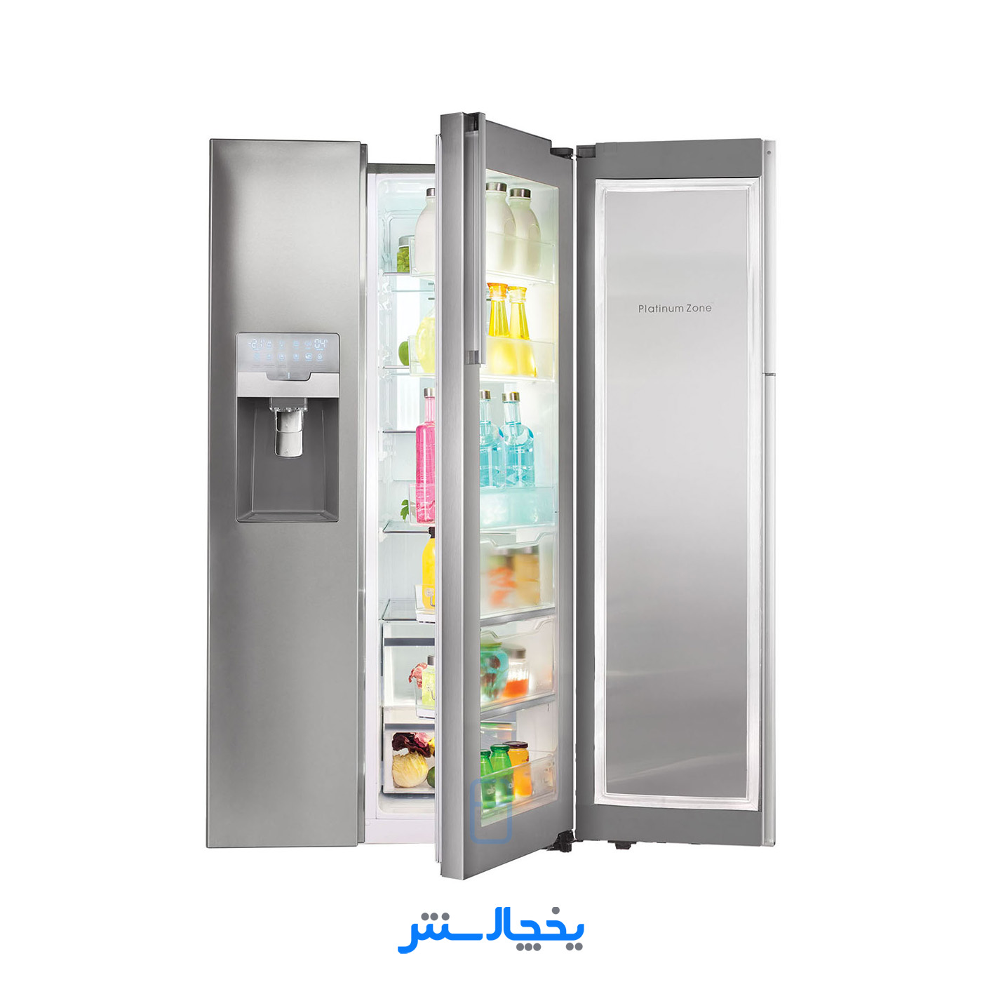 یخچال فریزر ساید بای ساید اسنوا مدل Farnia فرنیا S3Di-L300-S استیل
