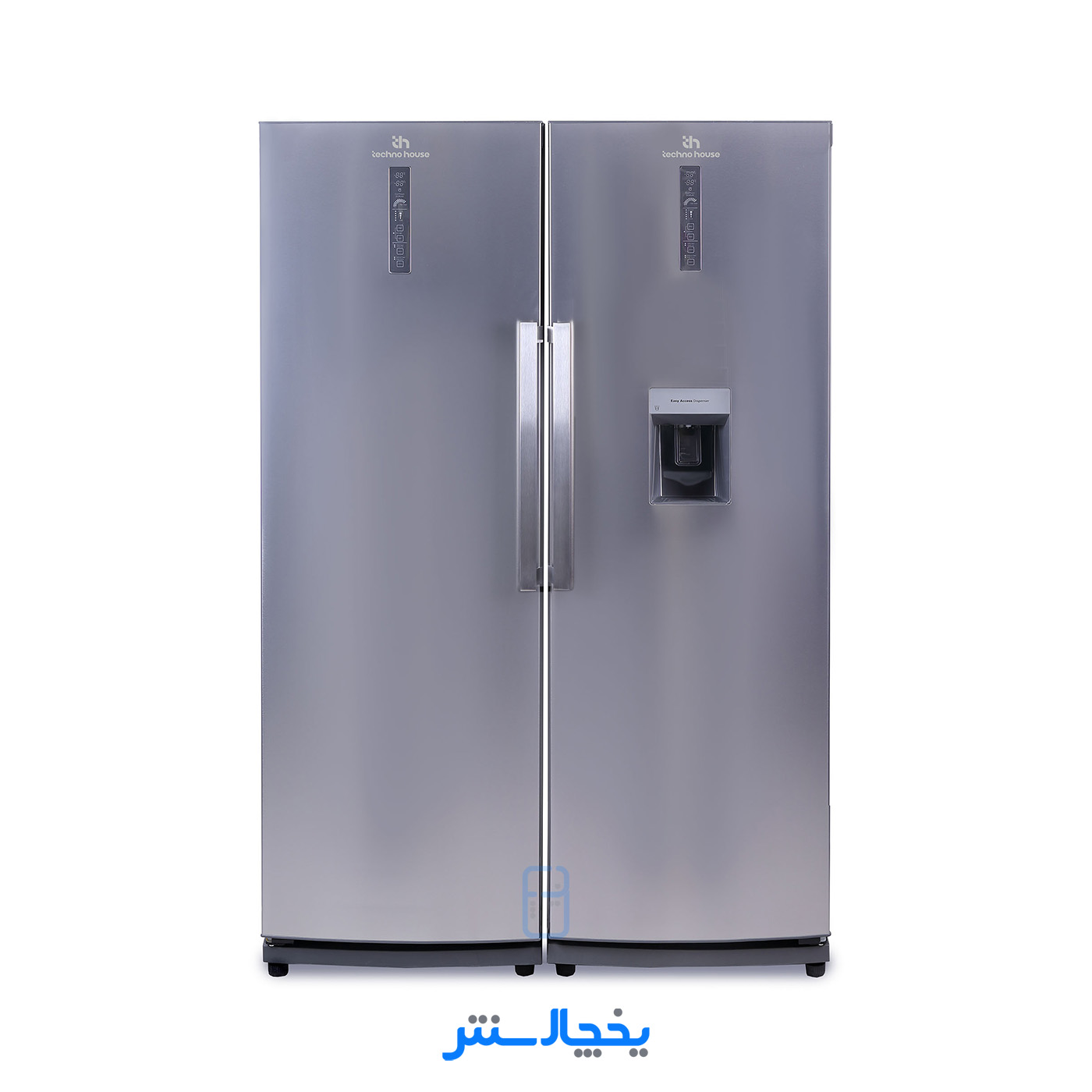 یخچال فریزر دوقلو تکنوهاوس مدل DRDF18-Max-Uns215ST استیل