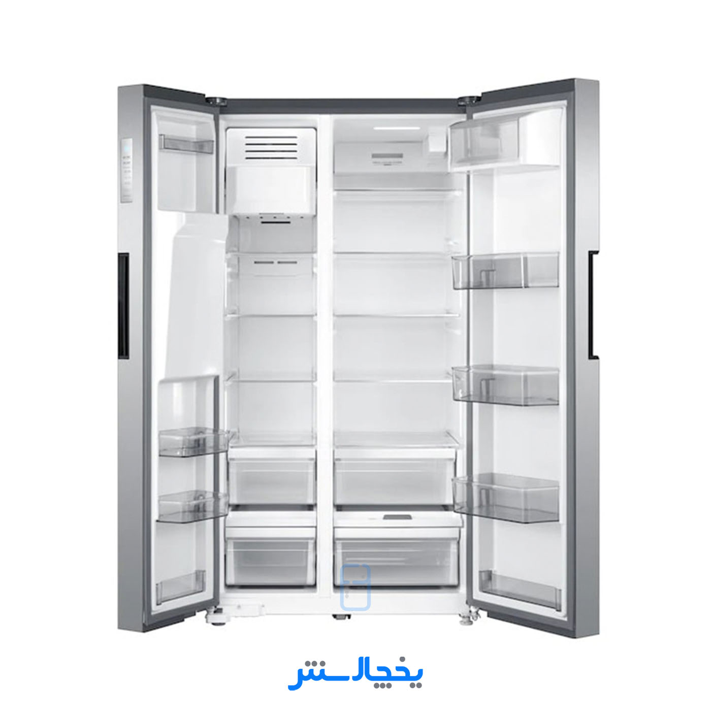 یخچال فریزر ساید بای ساید پاکشوما مدل RSP800iS (E3) نقره ای (کابین و درب امباس)