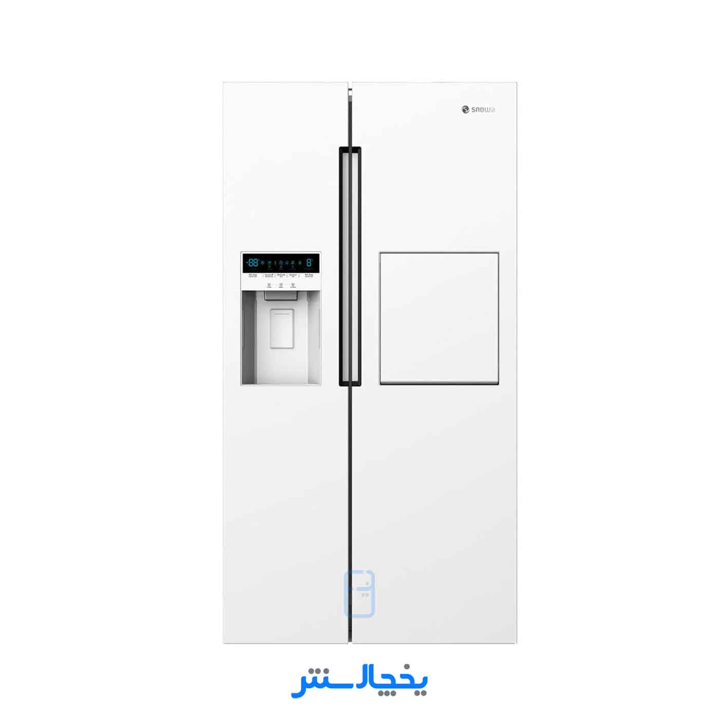 یخچال فریزر ساید بای ساید اسنوا مدل Nozha نوژا S1Di-L310-W سفید متالیک
