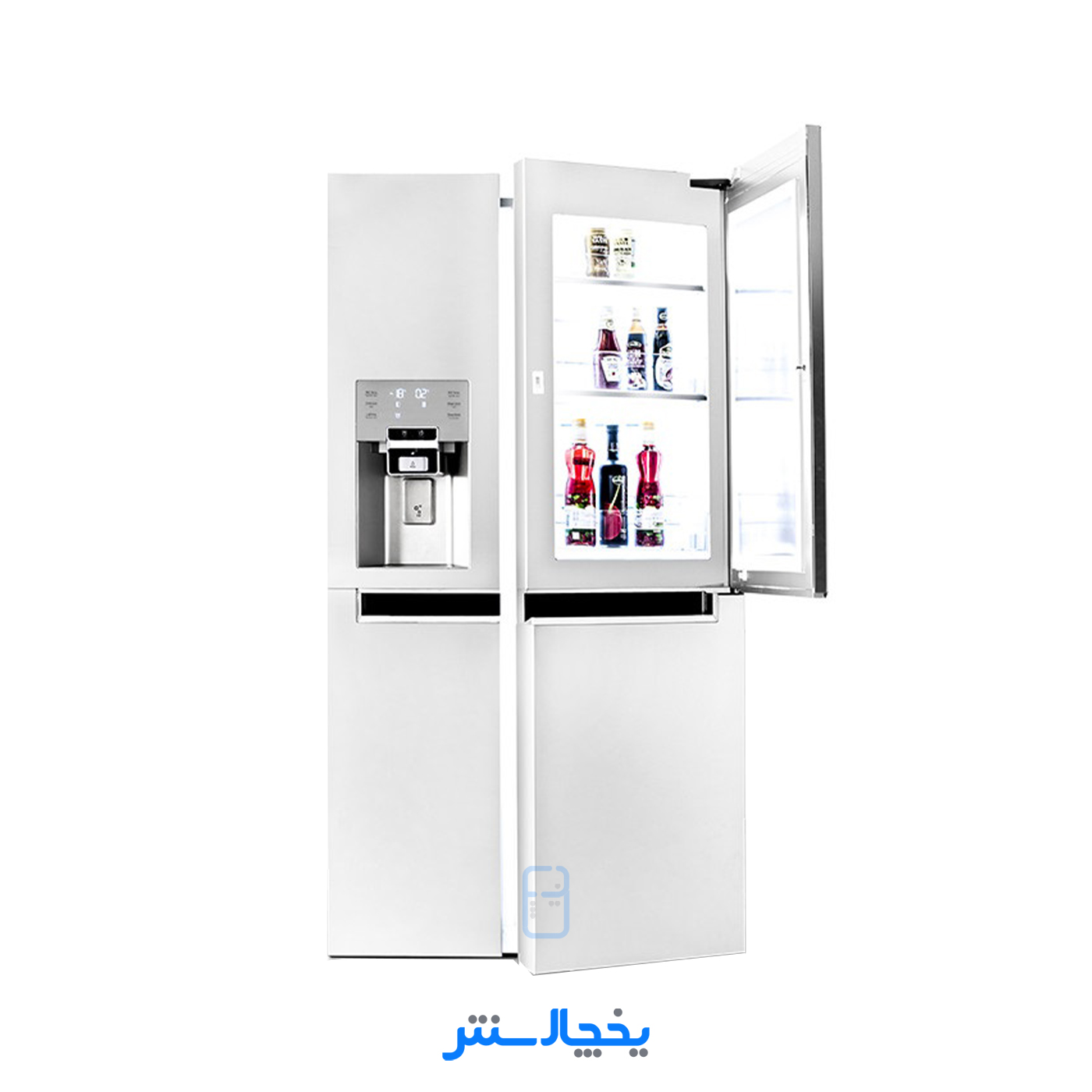 یخچال فریزر ساید بای ساید دوو مدل Sinsun سینسان سه درب SXi30-10W سفید متالیک