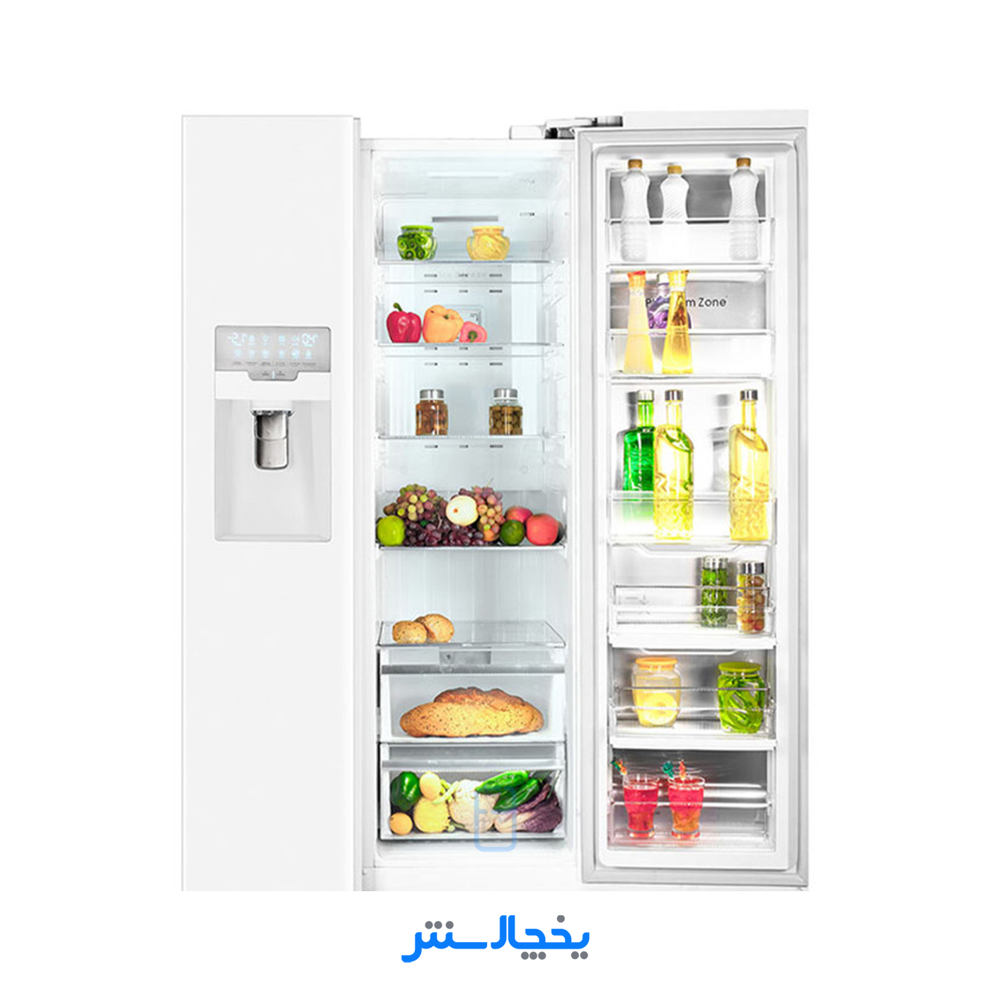 یخچال فریزر ساید بای ساید اسنوا مدل Farnia فرنیا S3Di-S100-W سفید متالیک