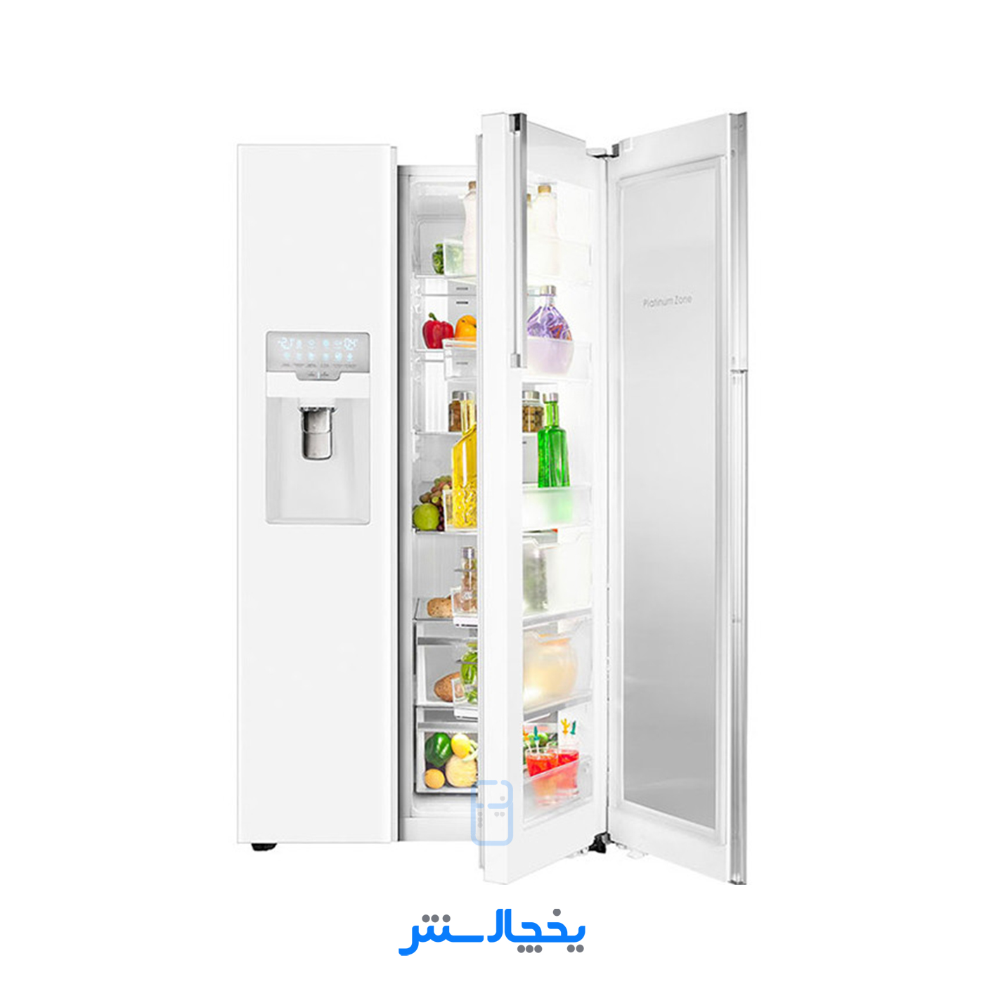 یخچال فریزر ساید بای ساید اسنوا مدل Farnia فرنیا S3Di-S100-W سفید متالیک