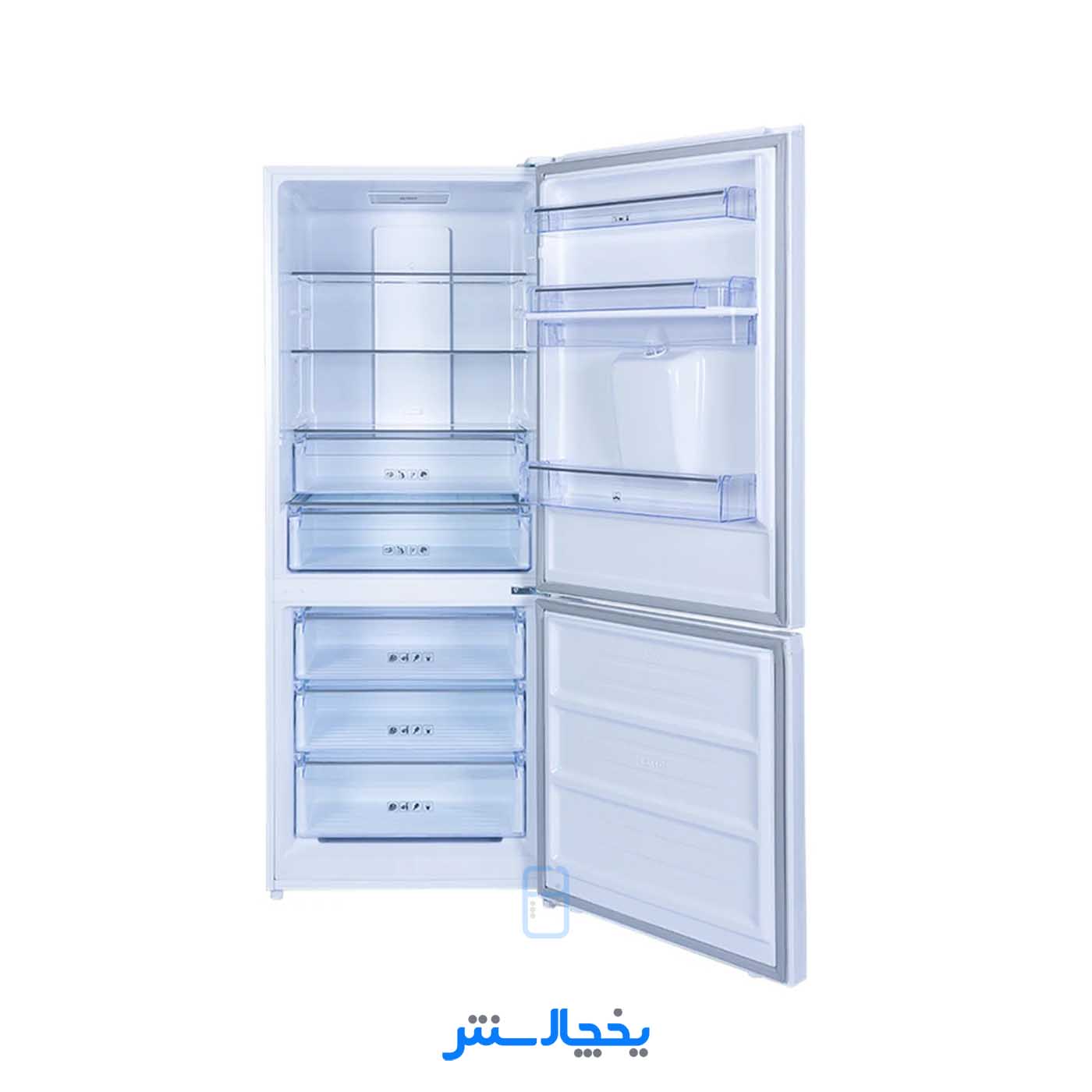 یخچال فریزر ایکس ویژن مدل HB470-Si استیل