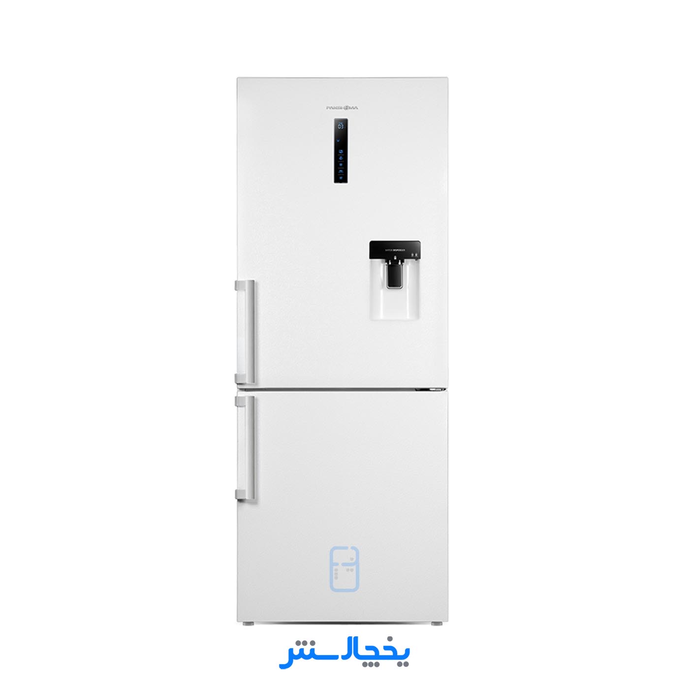 یخچال فریزر پاکشوما مدل RCP496iW (E2) سفید (کابین امباس و درب متالیک)