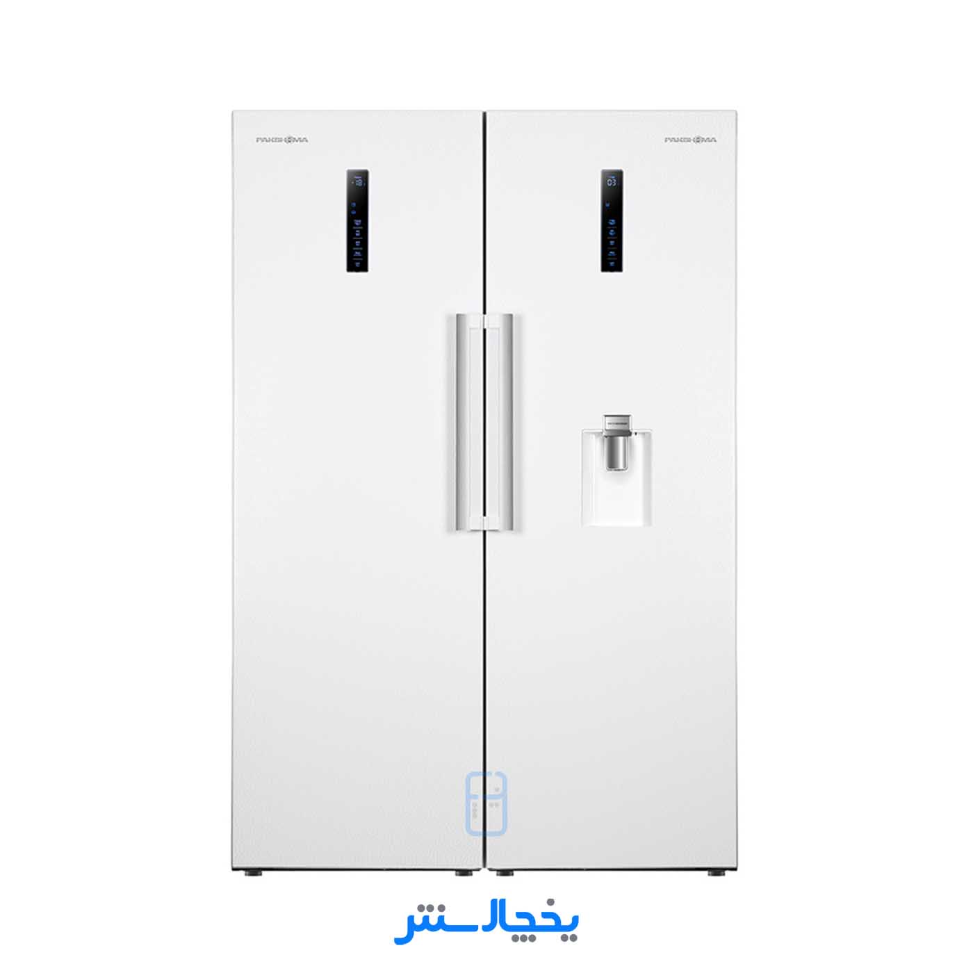 یخچال فریزر دوقلو پاکشوما مدل RTRA-RTFA901iW (N2) سفید (کابین ساده و درب متالیک)