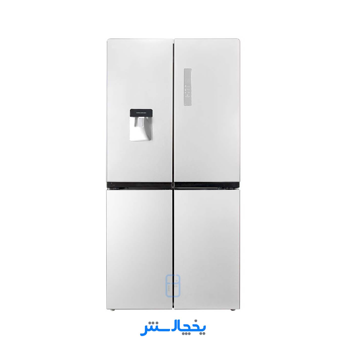 یخچال فریزر ساید بای ساید چهار درب زیرووات مدل ZF53W (E7) سفید (کابین امباس و درب صدفی)