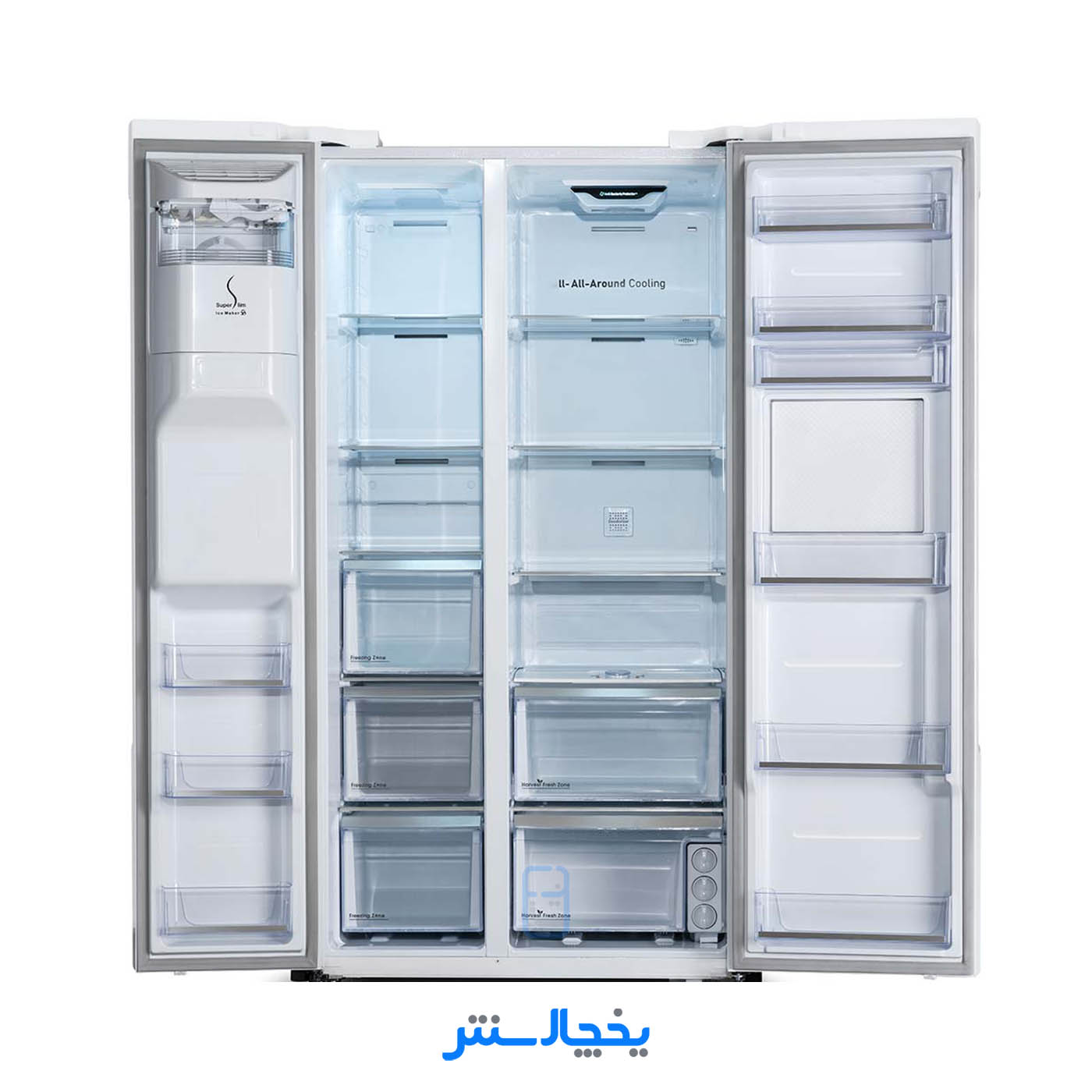 یخچال فریزر ساید بای ساید هیمالیا مدل گلکسی Galexy استیل