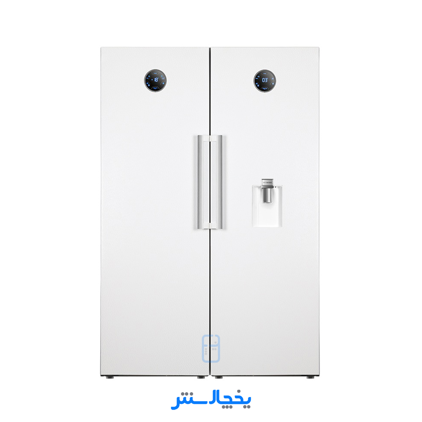 یخچال فریزر دوقلو زیرووات مدل ZRA-ZFA15XW (N2) سفید (کابین ساده و درب متالیک)