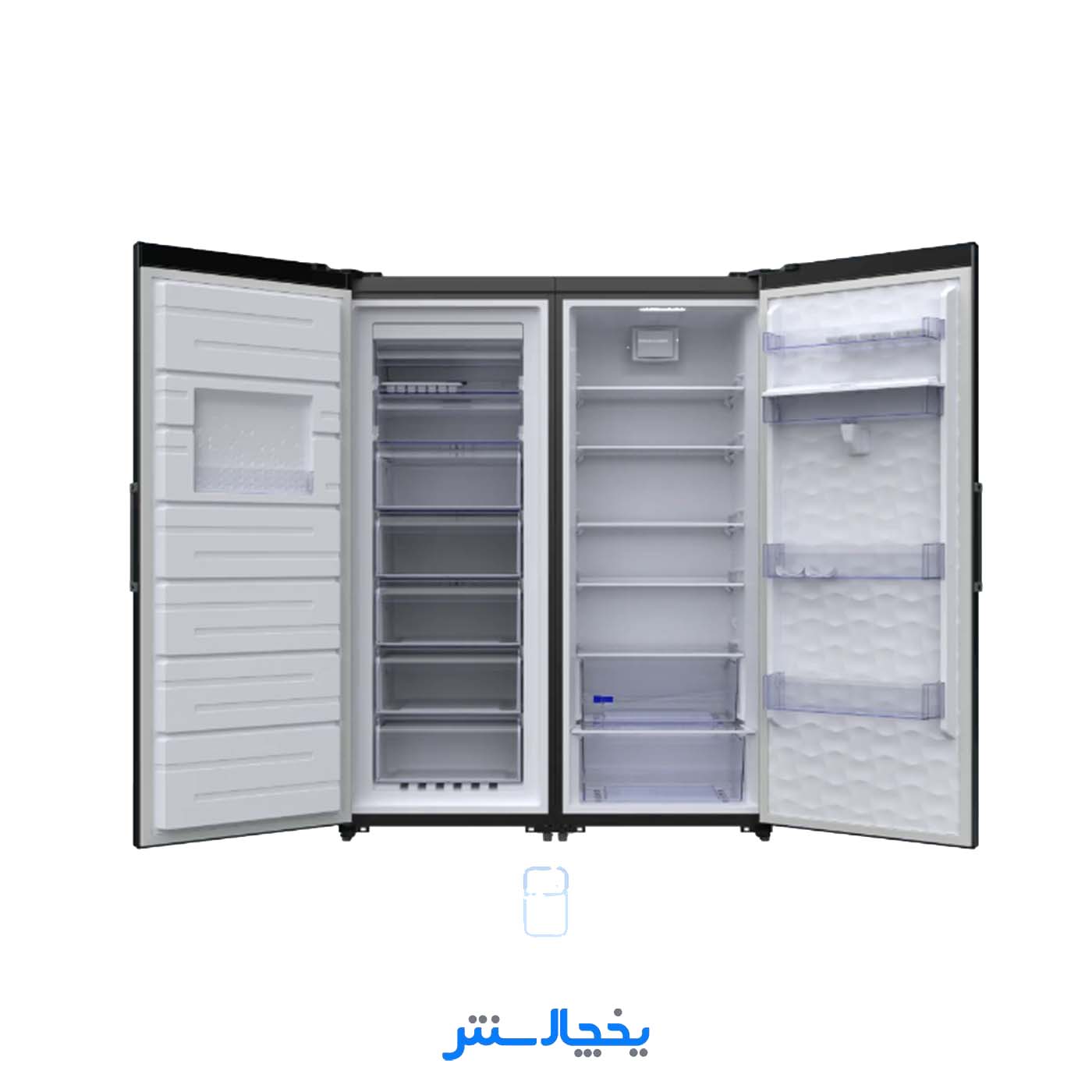 یخچال فریزر دوقلو امرسان 16 فوت مدل R16H-F16H-T01 تیتانیوم