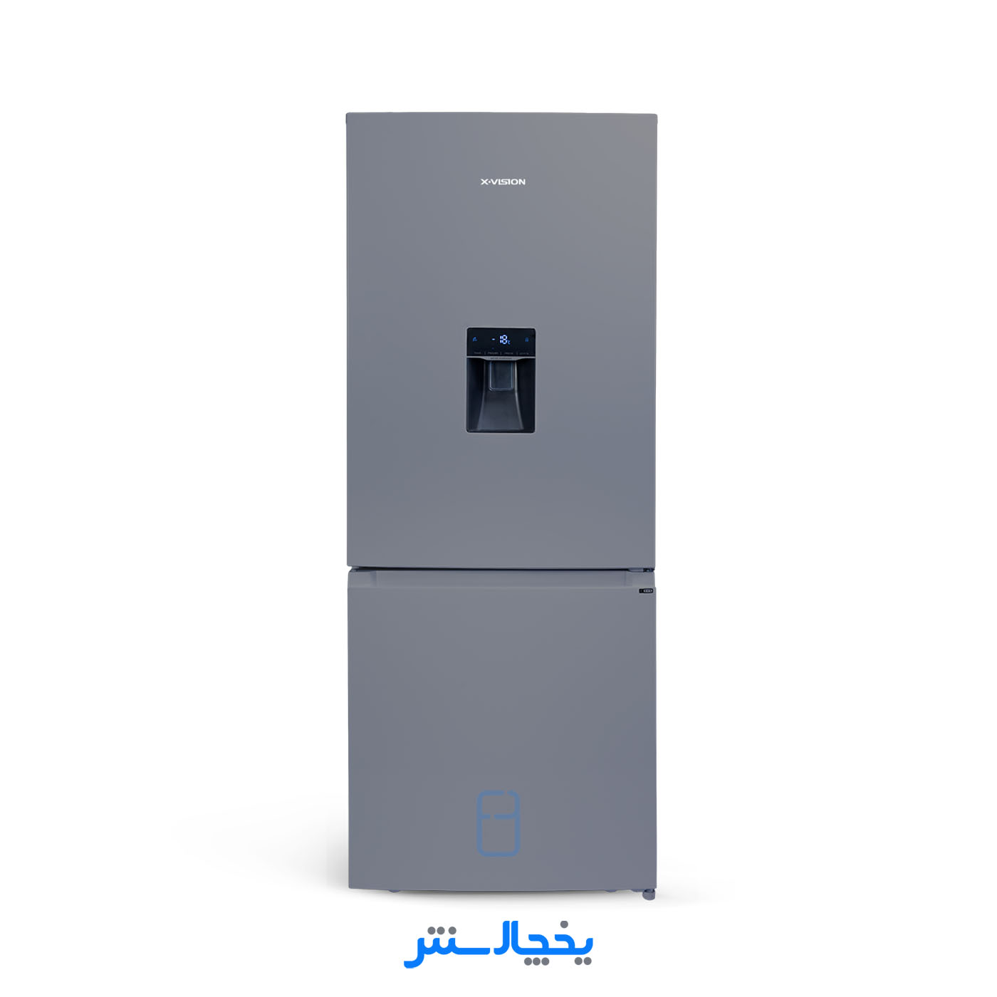 یخچال فریزر ایکس ویژن مدل HB465-Si استیل