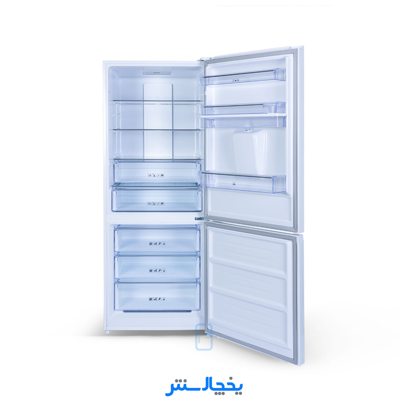 یخچال فریزر ایکس ویژن مدل HB465-Si استیل