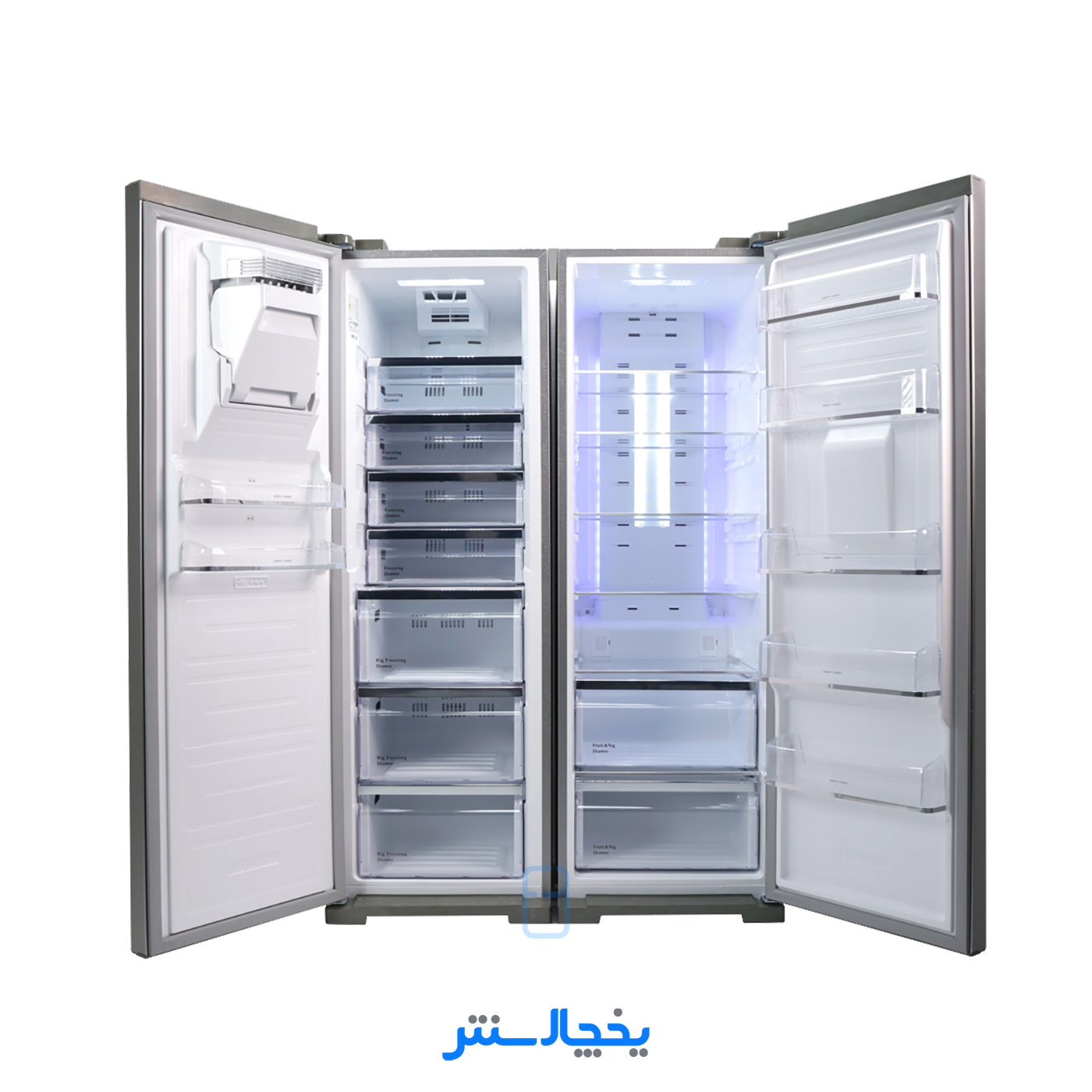 یخچال فریزر دوقلو الکترواستیل مدل کوآلیتی ES21 سفید چرم
